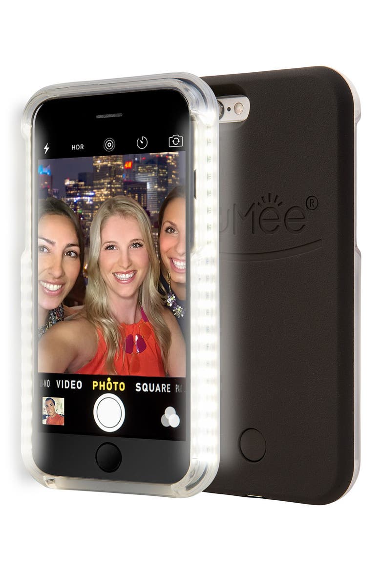 Lighted iPhone Case, Main, color, BLACK