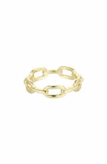 Silver Plated Link Ring