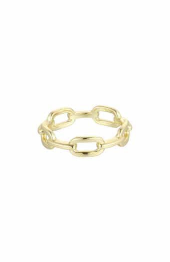 Silver Plated Link Ring