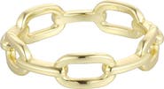 Adornia Silver Plated Link Ring