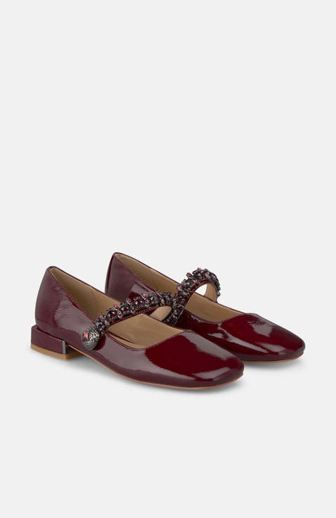 Flat Shoe Jewel Strap