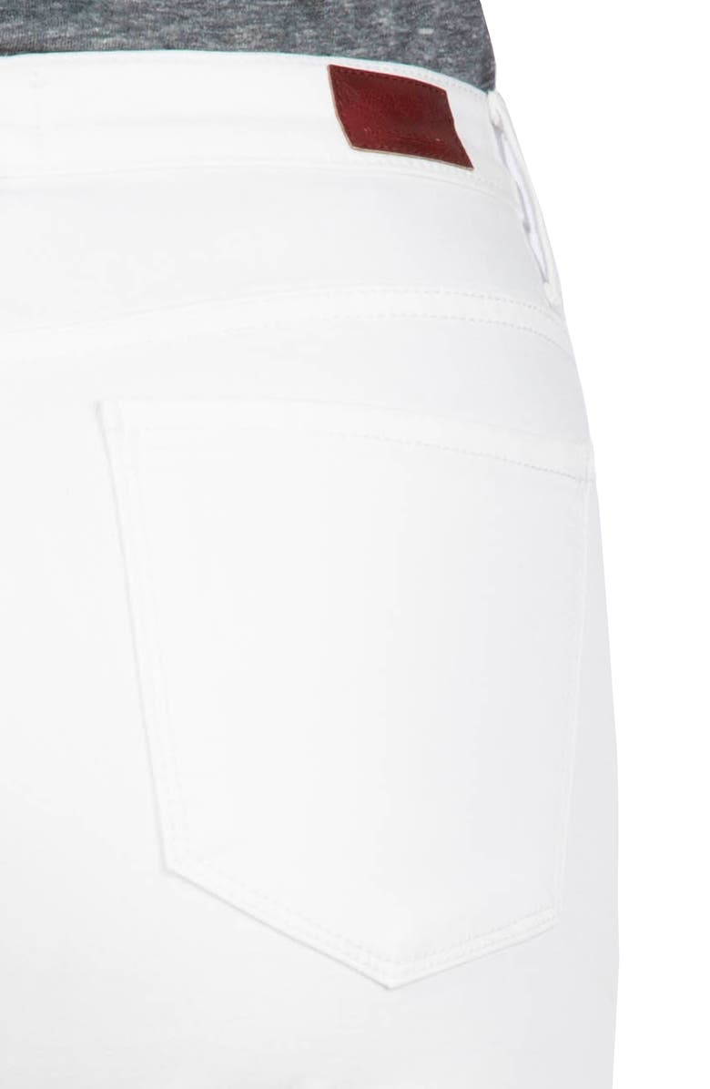 Whetherly Daniel High Waist Raw Hem Baby Bootcut Jeans, Alternate, color,