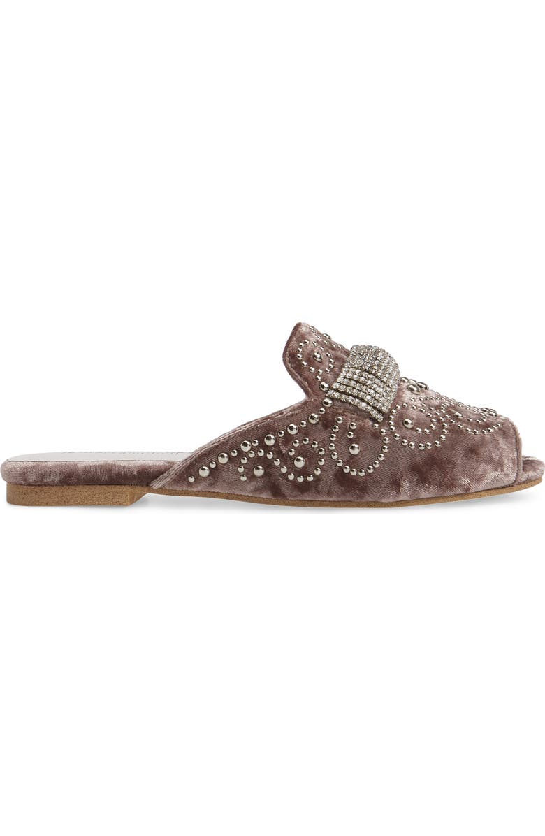 Jeffrey Campbell Talley Embellished Loafer Mule, Alternate, color,