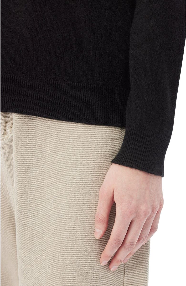 GOBI Mongolian Cashmere Cashmere Turtle Neck Sweater, Alternate, color, Black