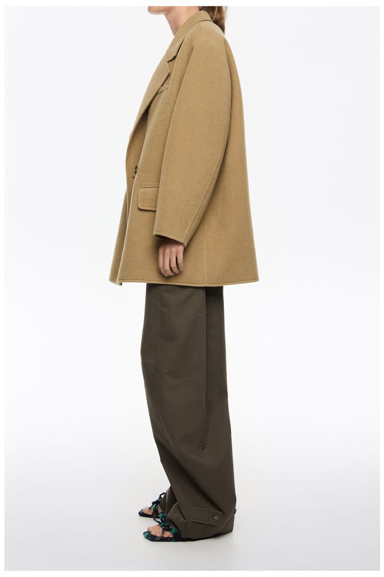 Double-Face Double-Breasted Jacket, Alternate, color, LIGHT KHAKI