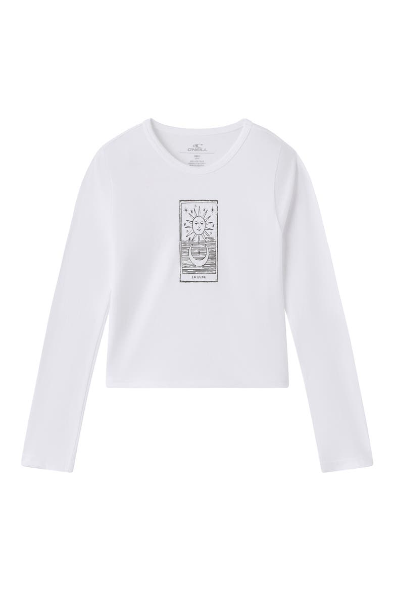 Kids' Willa Starry Night Graphic T-shirt, Main, color, WHITE