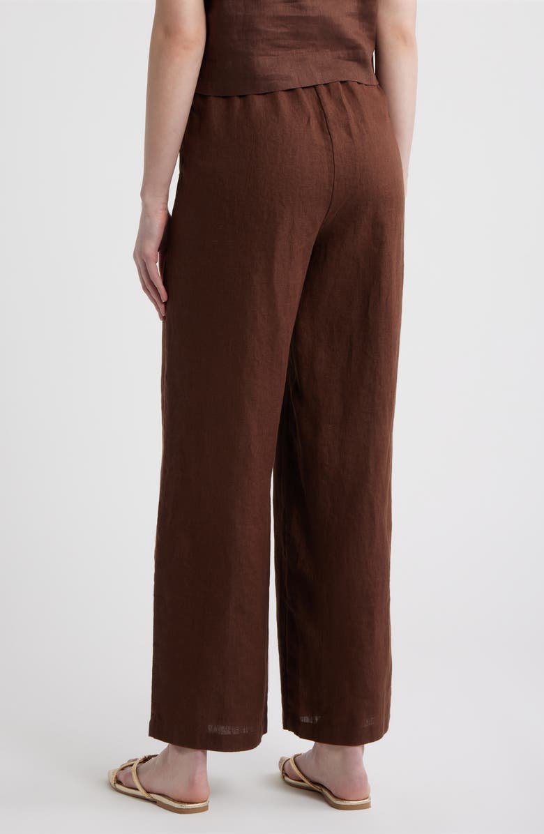 Rails Emmie Linen Drawstring Pants, Alternate, color, Espresso