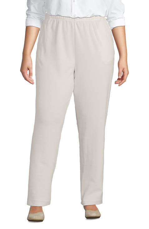 Plus Size Sport Knit High Rise Corduroy Pants