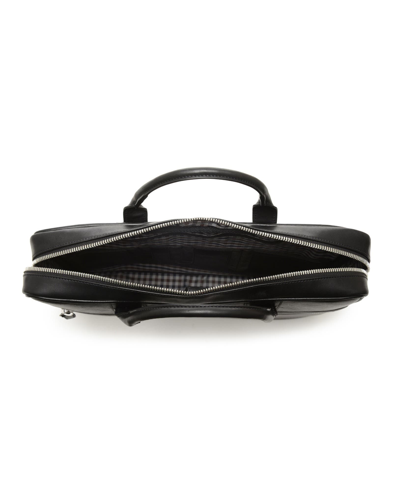 Dylan Slim Leather Briefcase, Alternate, color, Black