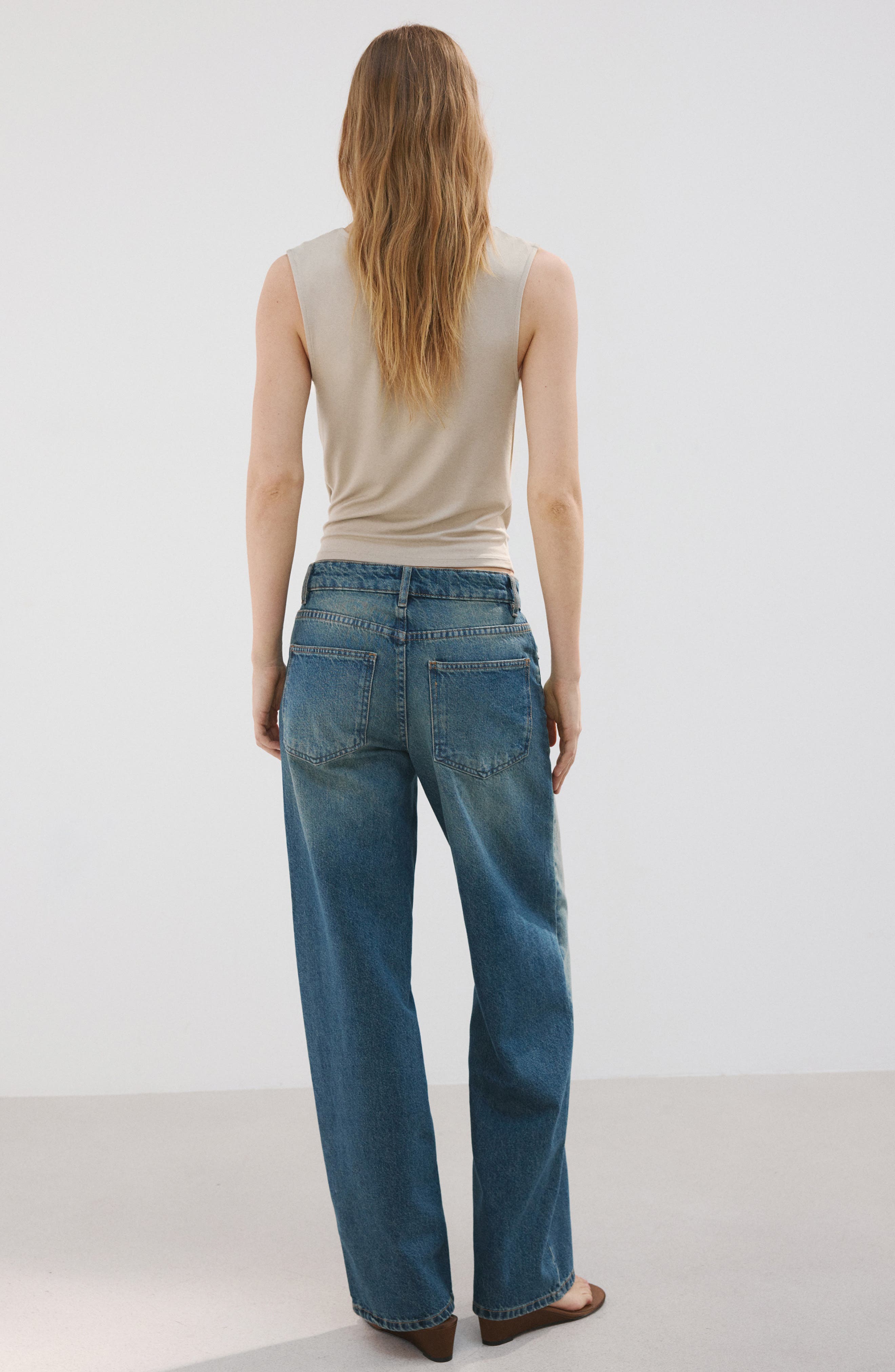 Low Rise Straight Leg Jeans - image 2