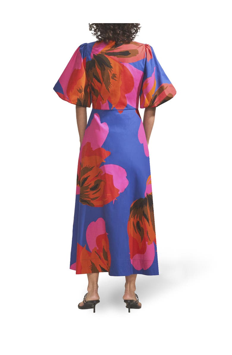 Ro&Zo Mina Floral Poplin Dress, Alternate, color, Multi