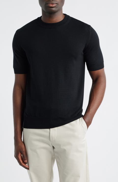 Cashwool® Short Sleeve Crewneck Sweater