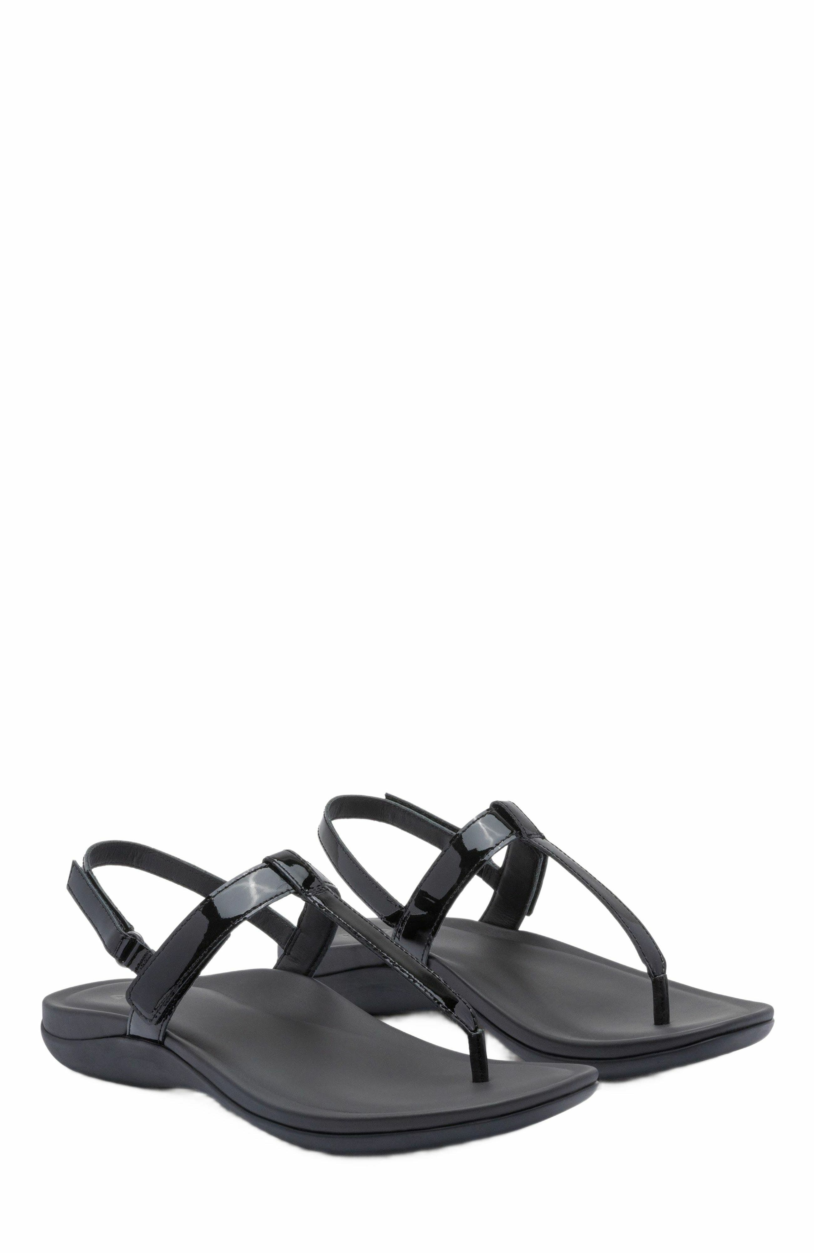 ABEO Oasis T Strap Sandal, Alternate, color, Black - Regular