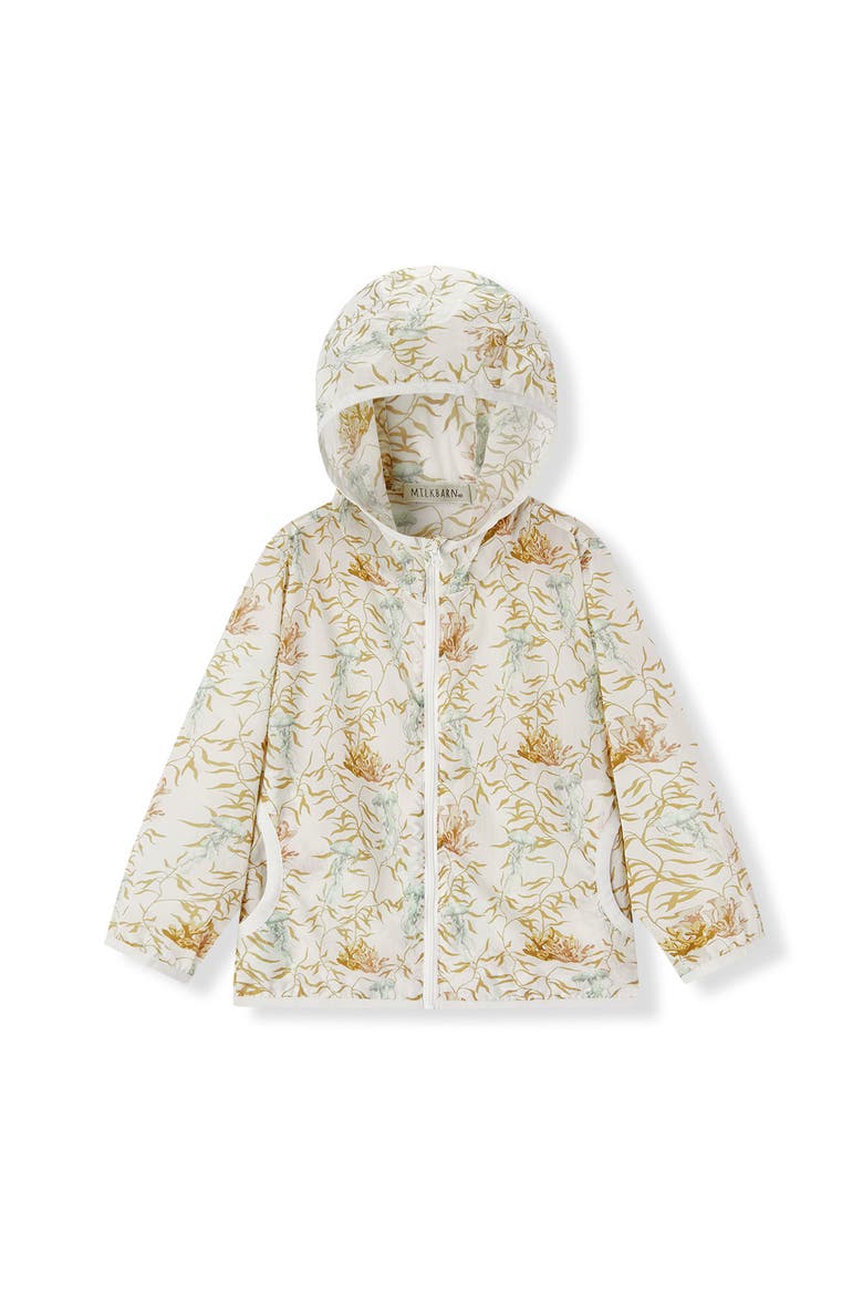 Hooded Windbreaker Jacket, Main, color, Under the Sea