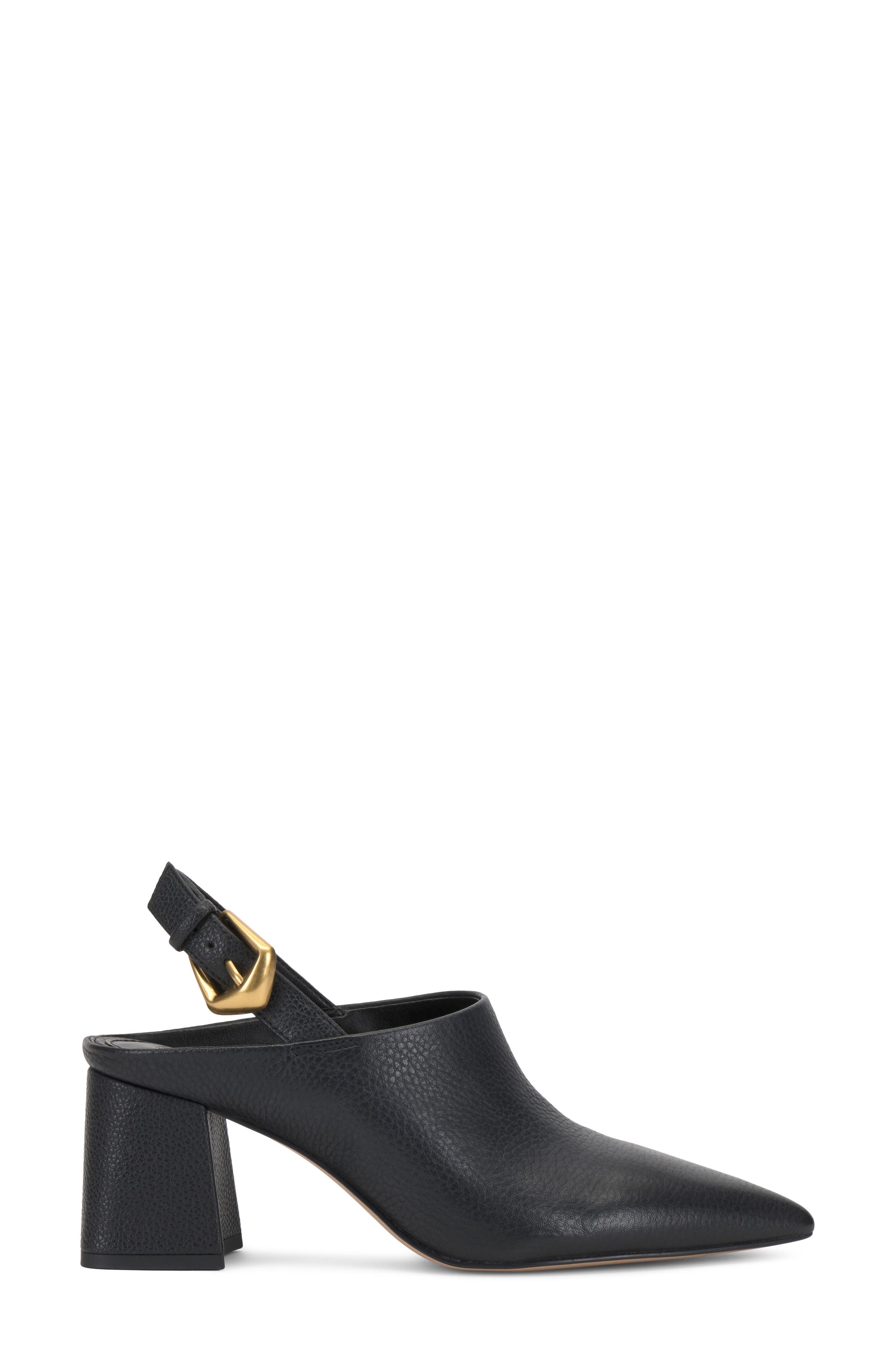 Sorini Slingback Mule, Alternate, color, BLACK