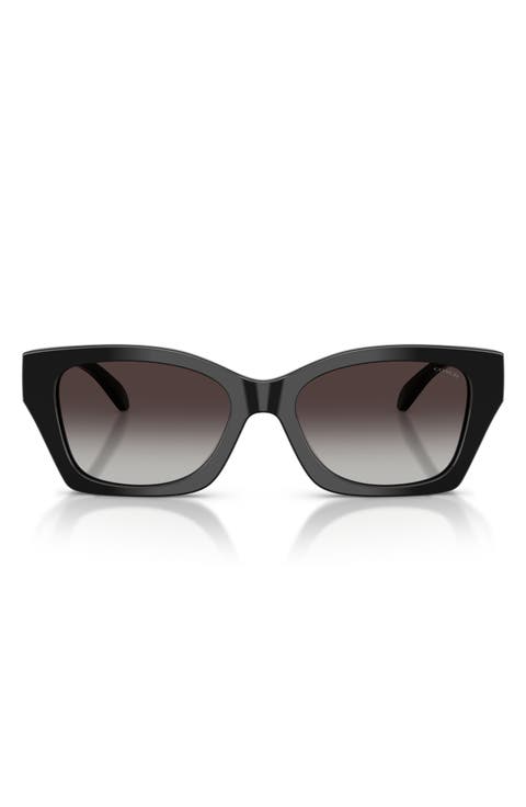 54mm Gradient Rectangular Sunglasses