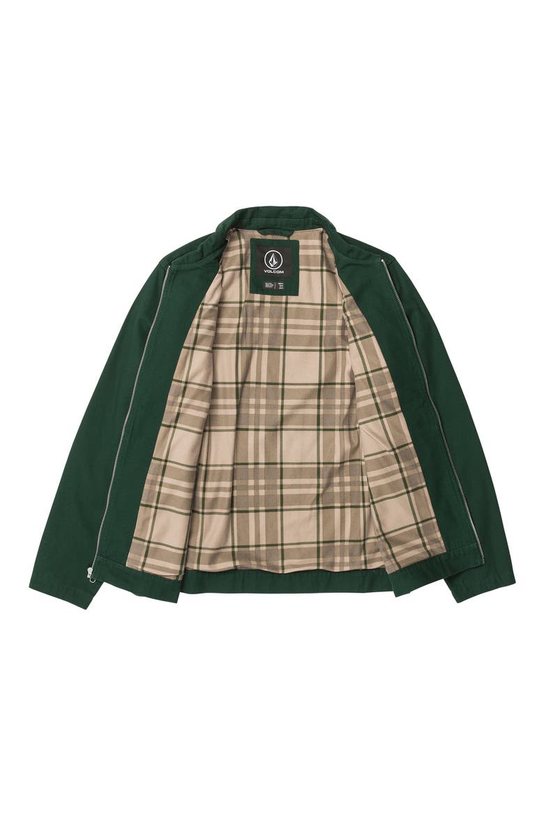 Oak Drive Lined Zip Shirt Jacket, Alternate, color, DARK PINE