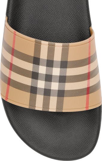 Burberry Furley Vintage Check Slide Sandal (Women) | Nordstrom Burberry Furley Vintage Check Slide Sandal (Women) | Nordstrom