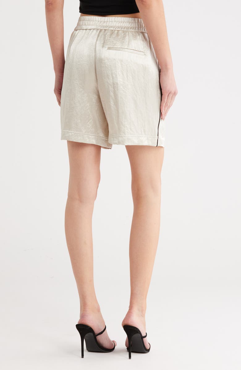 Helmut Lang Crinkle PJ Shorts, Alternate, color, Ivory