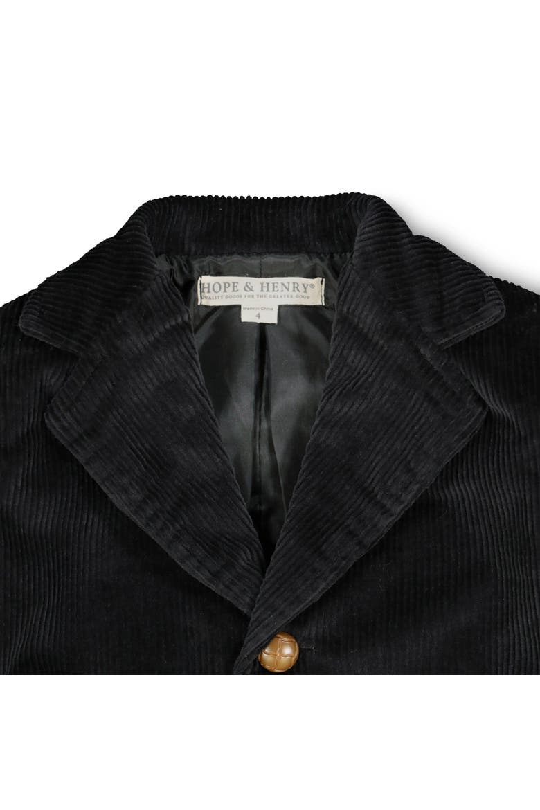 Baby Boys' Organic Corduroy Blazer, Infant, Alternate, color, Black Corduroy