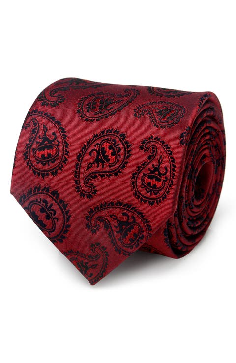 Batman Paisley Silk Tie