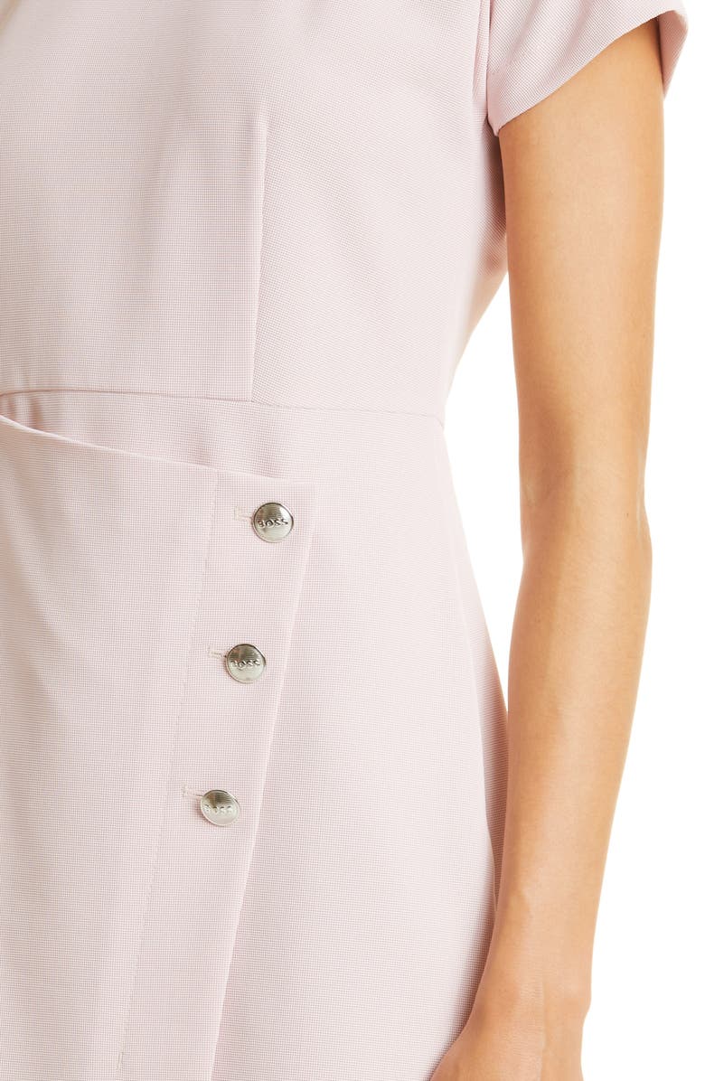 BOSS Datera Wrap Front Sheath Dress, Alternate, color,