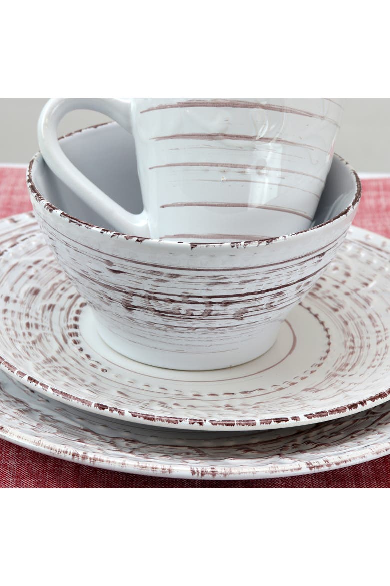 Malibu Sands 16-Piece Dinnerware Set in Shell, Alternate, color, Blue