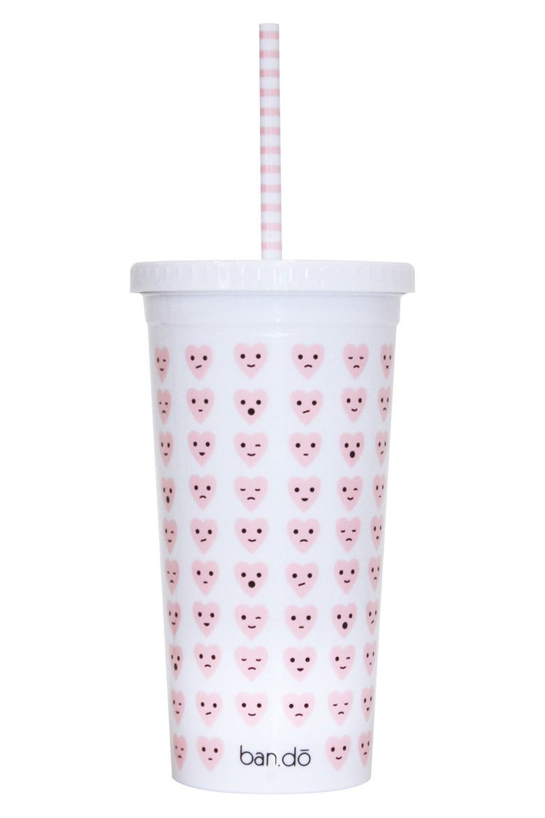 'Sip Sip - Hearts' Travel Tumbler, Alternate, color, PINK