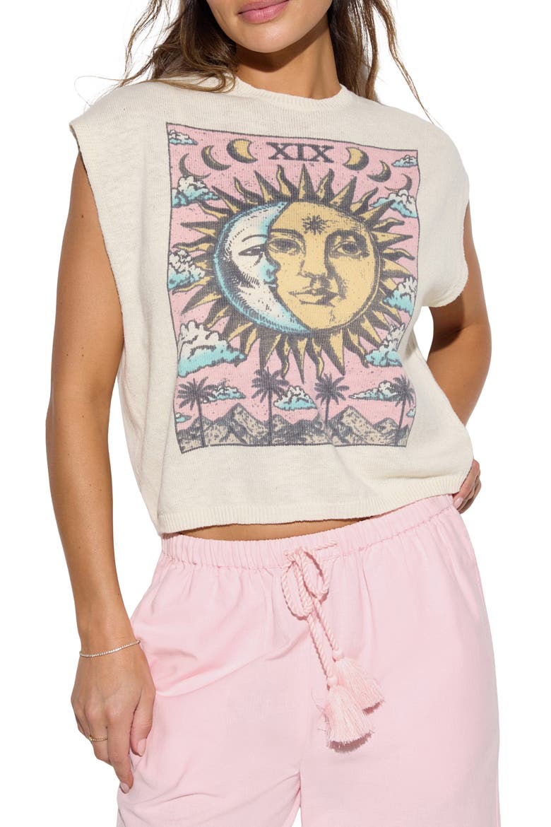 Power of Sun Shore Sweater, Main, color, VINTAGE WHITE