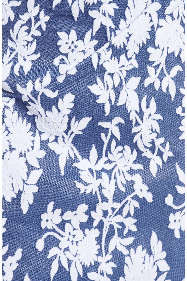 Brocade Cocktail Dress, Alternate, color, IVORY/ NAVY