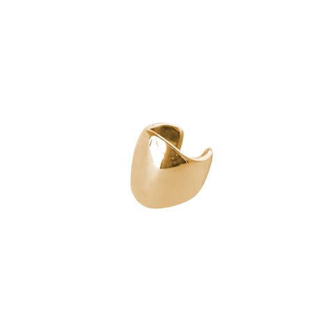 Gold Ear Cuff Statement Moon Earring