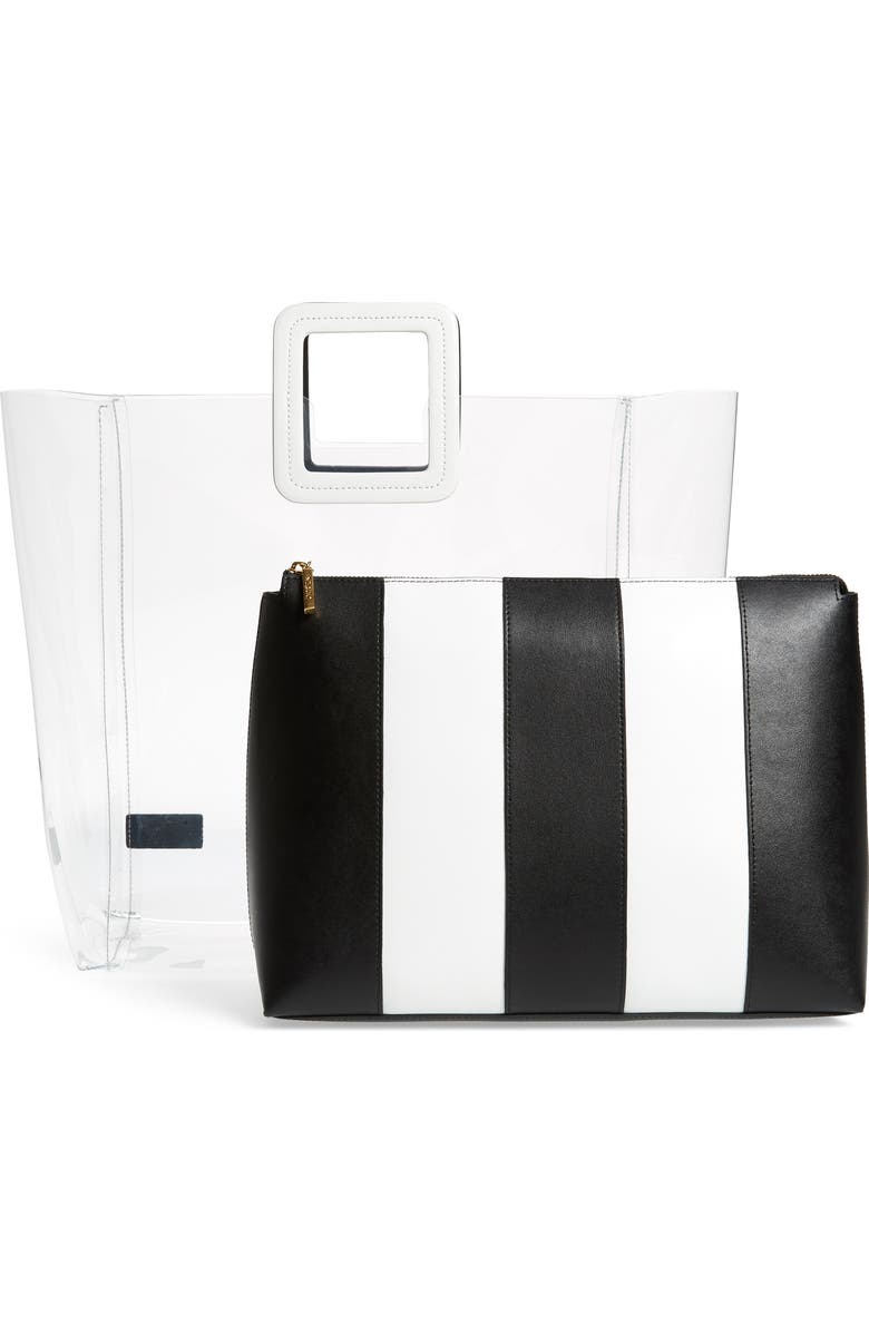 STAUD Large Shirley Transparent Handbag, Alternate, color,