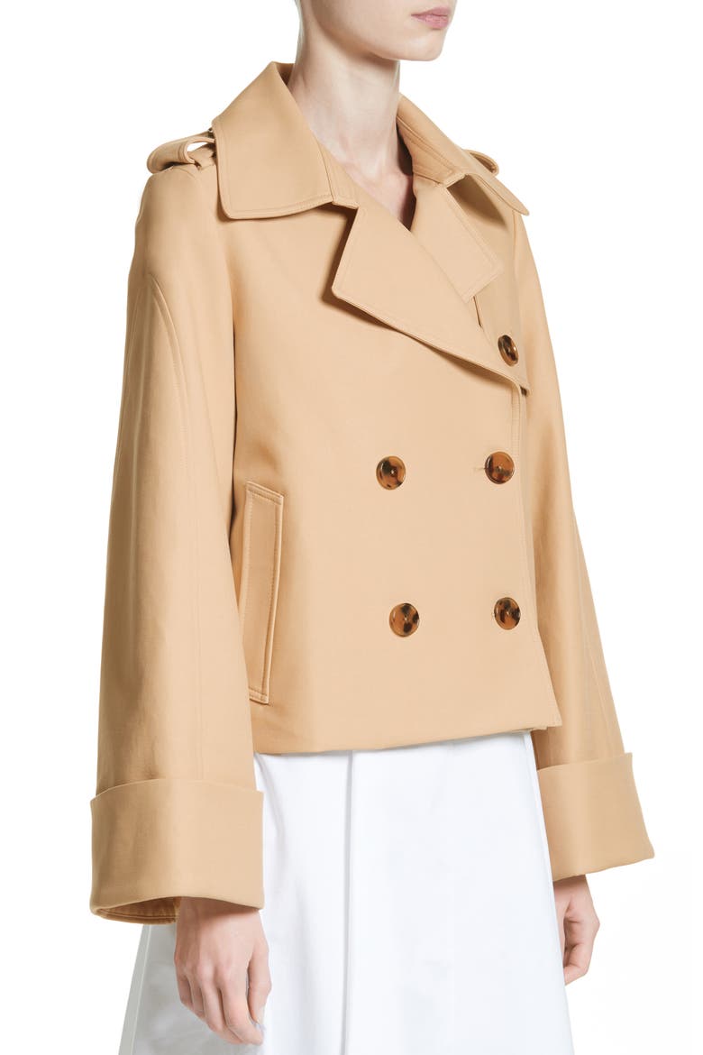 Bianca Crop Trench, Alternate, color, KHAKI