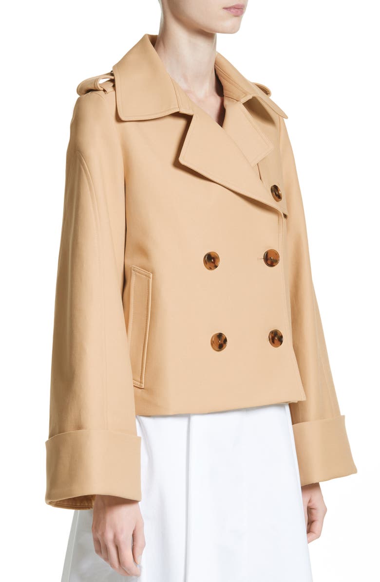 Khaite Bianca Crop Trench, Alternate, color,