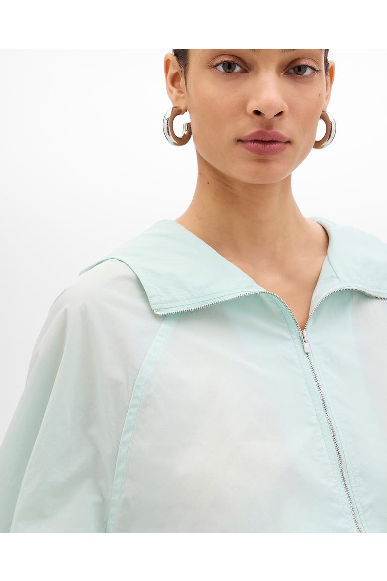 Recycled Nylon Short Blouson, Alternate, color, Aquamarine