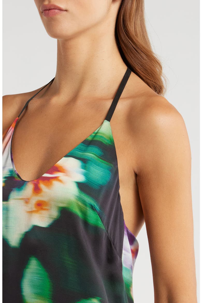 Washable Silk Nightgown, Alternate, color, AURORA GARDEN