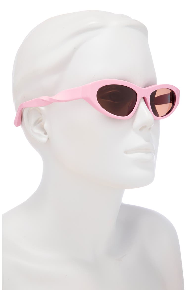 54mm Cat Eye Sunglasses, Alternate, color, PINK PINK BROWN