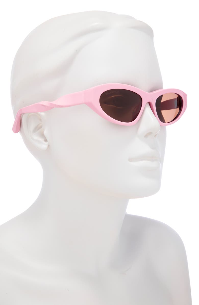 Balenciaga 54mm Cat Eye Sunglasses, Alternate, color, Pink Pink Brown