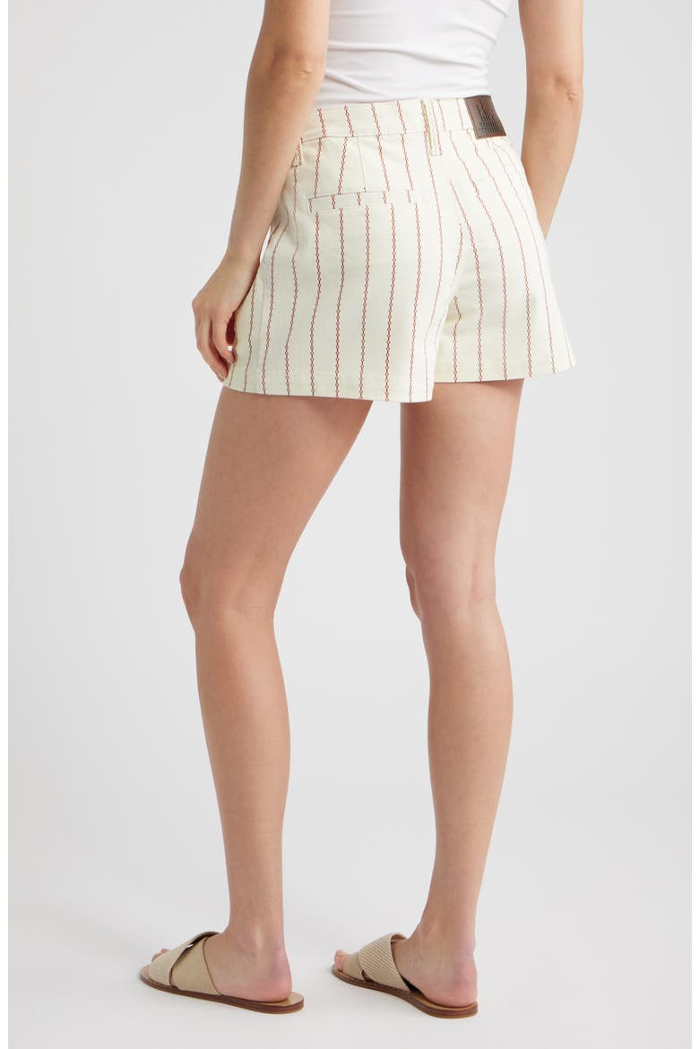 Front Pleat Trouser Shorts, Alternate, color, PEARL/ TAMARIND