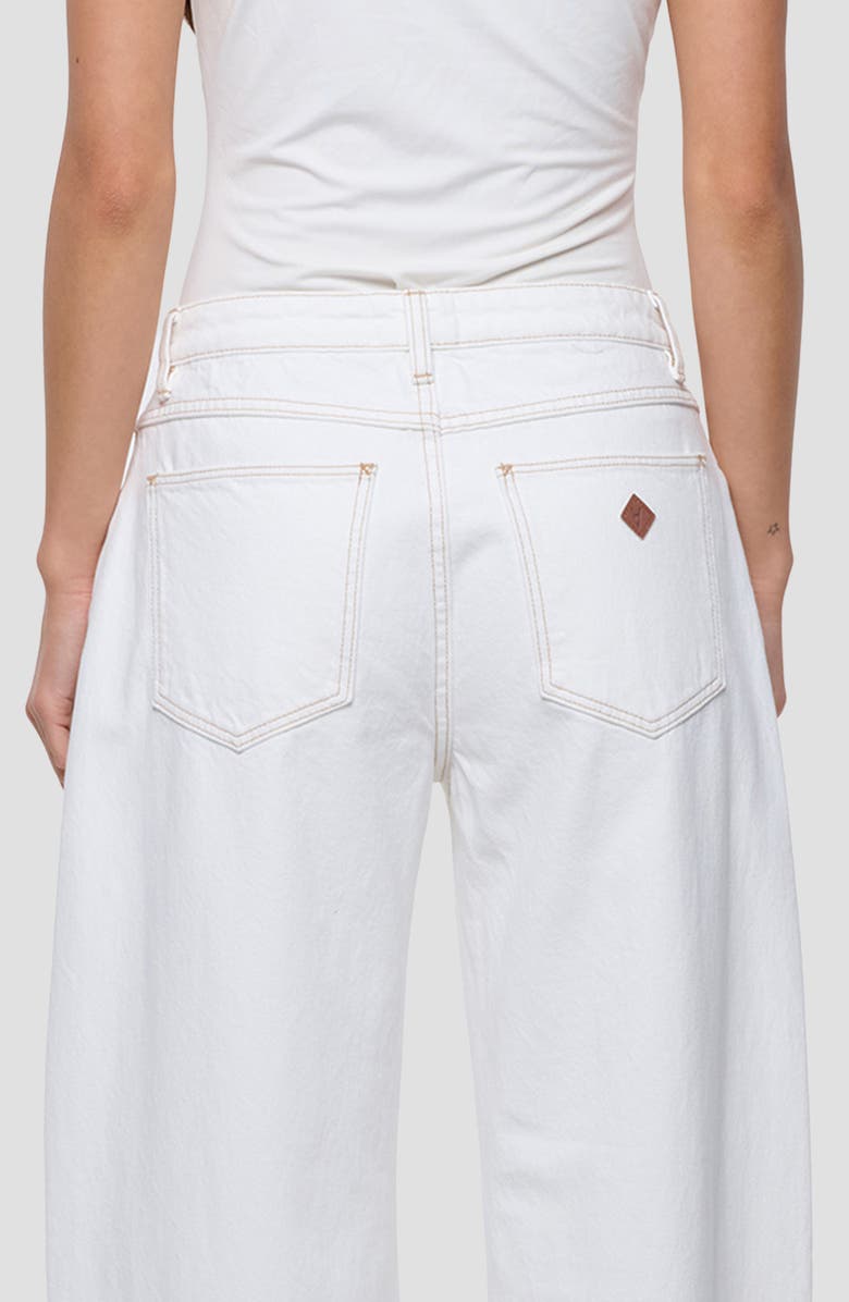 ABRAND Barrel Leg Jeans, Alternate, color, Porcelian