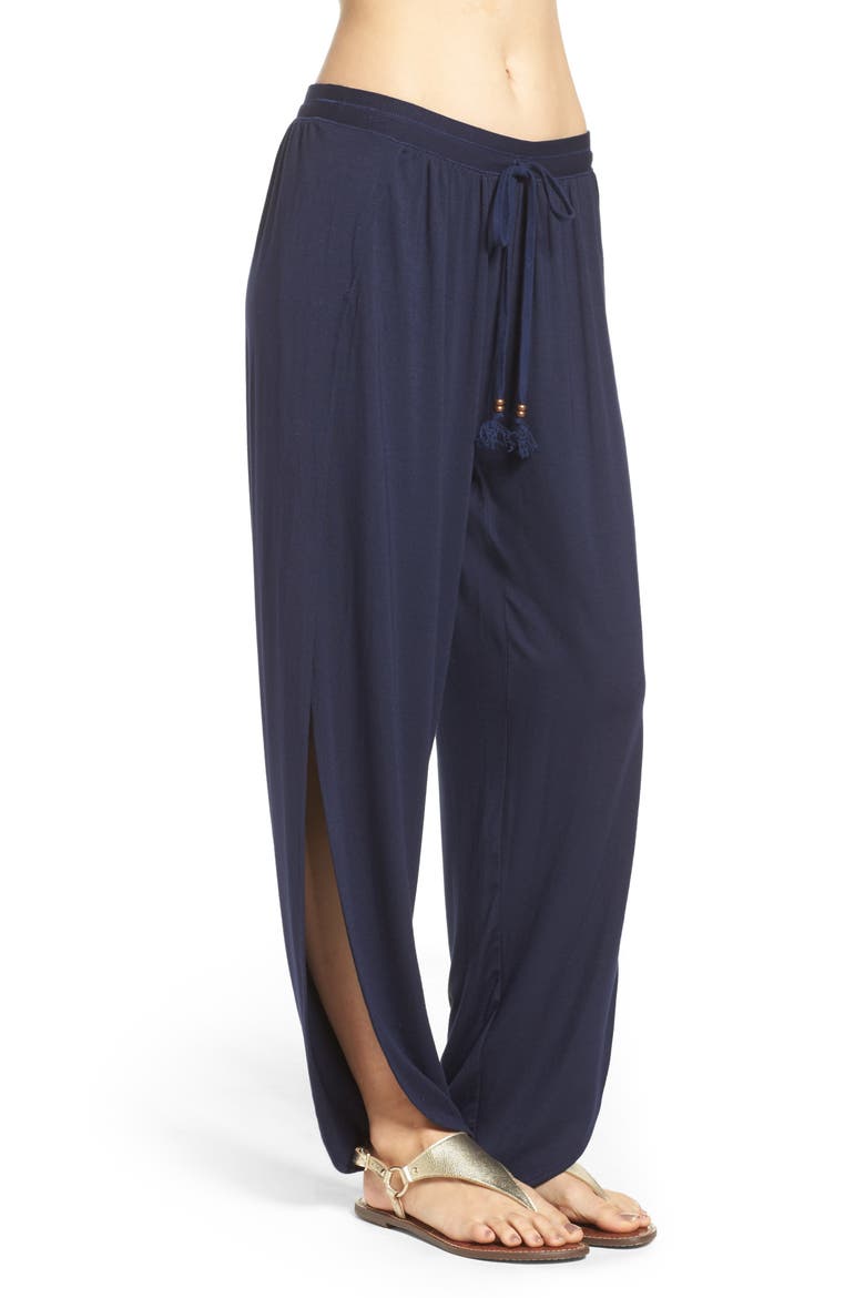 Side Split Cover-Up Pants, Alternate, color, INDIGO