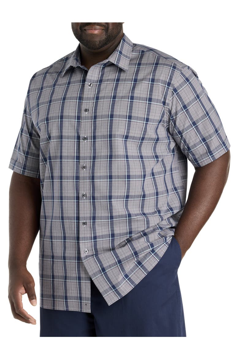 Big & Tall Large Plaid Sport Shirt, Main, color, MULTI