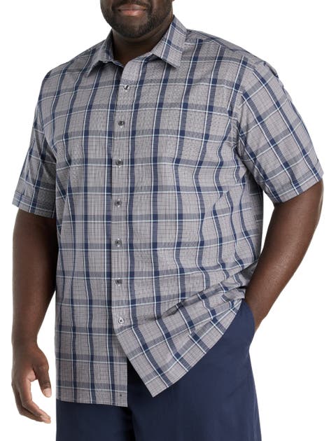 Big & Tall Large Plaid Sport Shirt