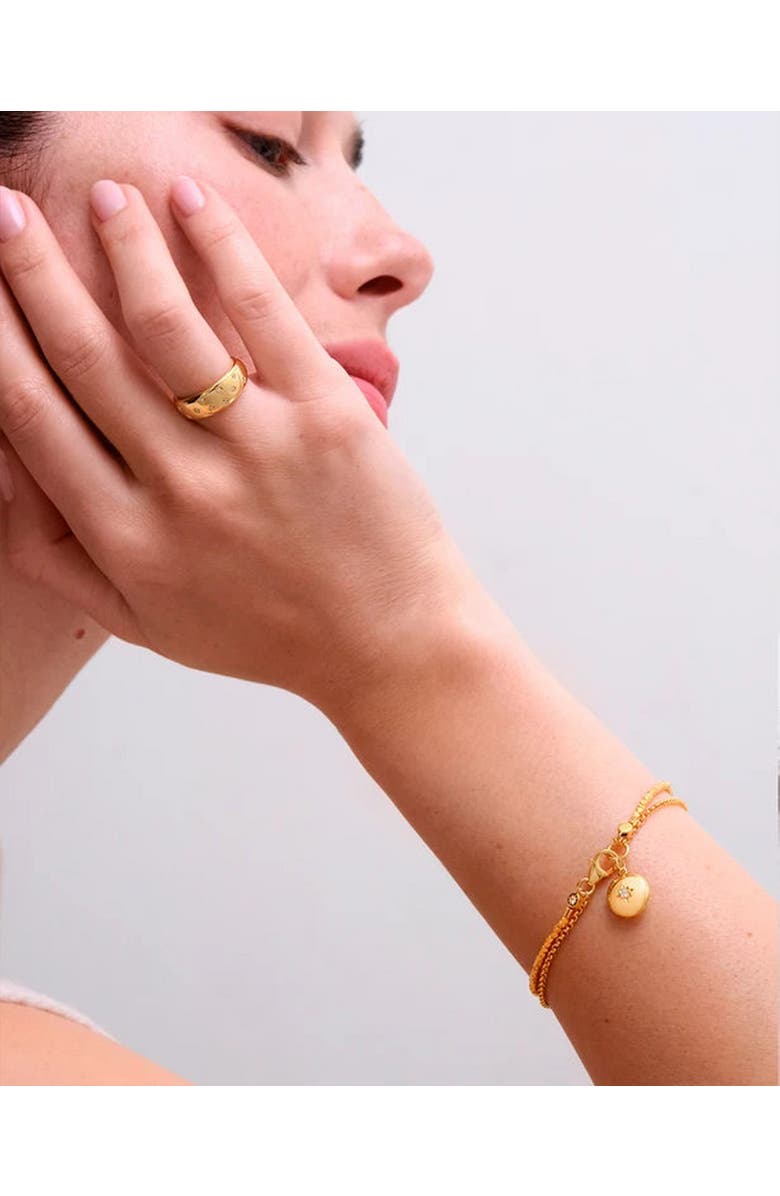 Astley Clarke Gold Biography Locket Bracelet, Alternate, color, Gold