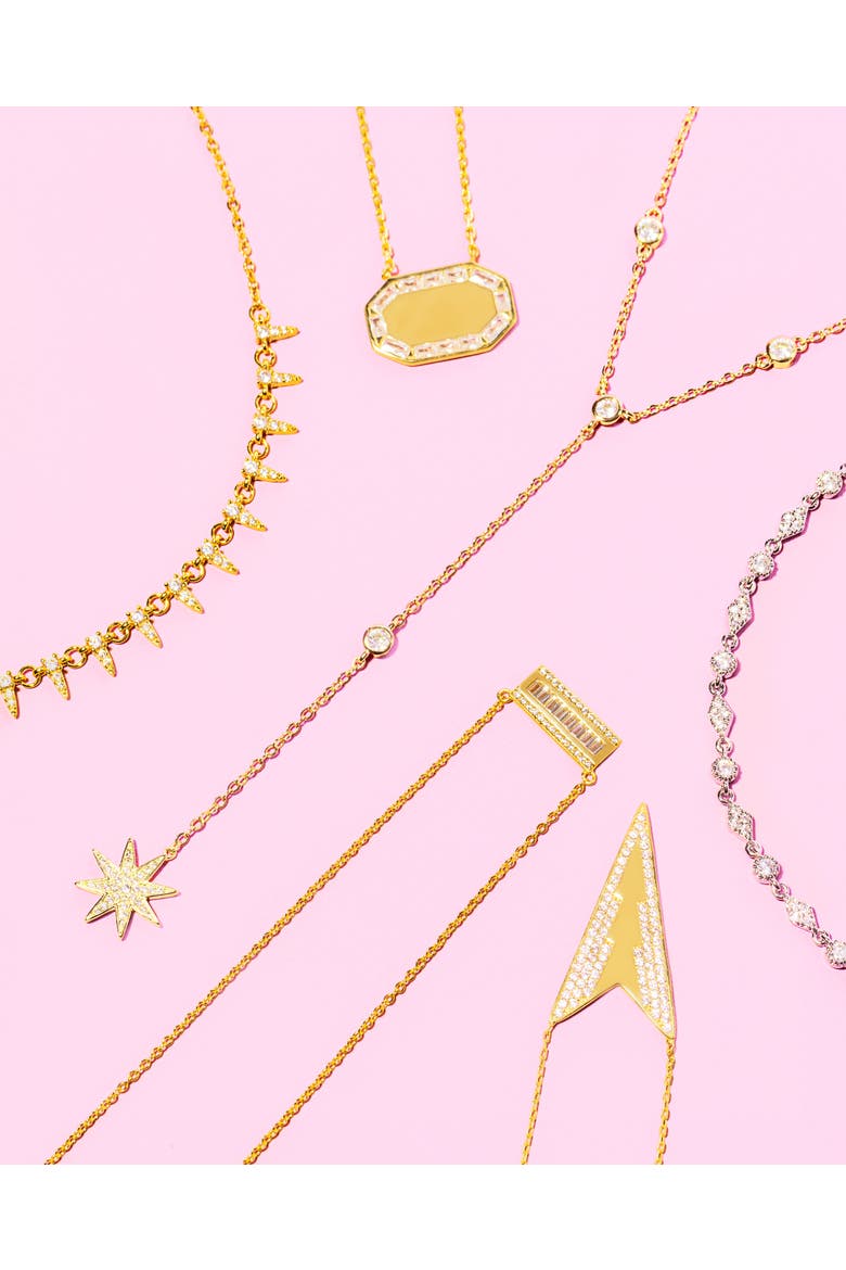 Starburst Lariat Necklace, Alternate, color, Gold