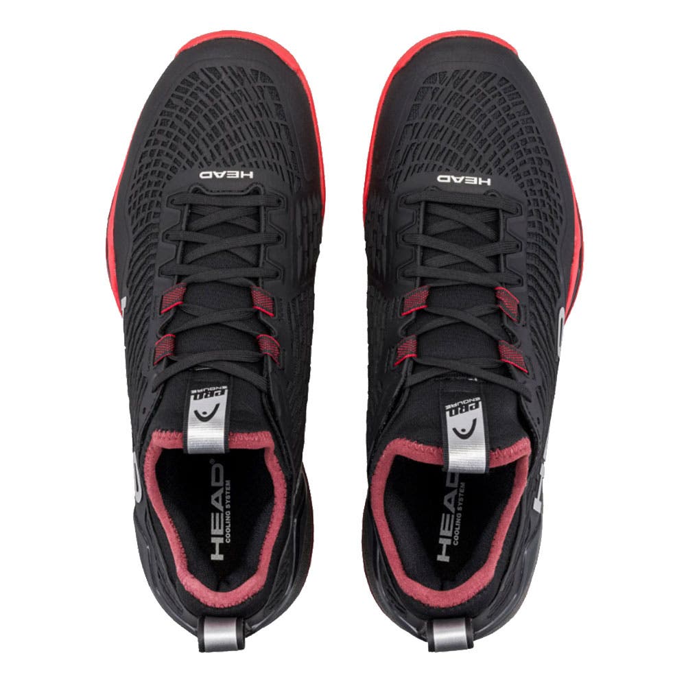Endure Pro Mens Tennis Shoes, Alternate, color, Black/Red