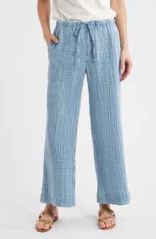 Faherty Dune Organic Cotton Wide Leg Pants
