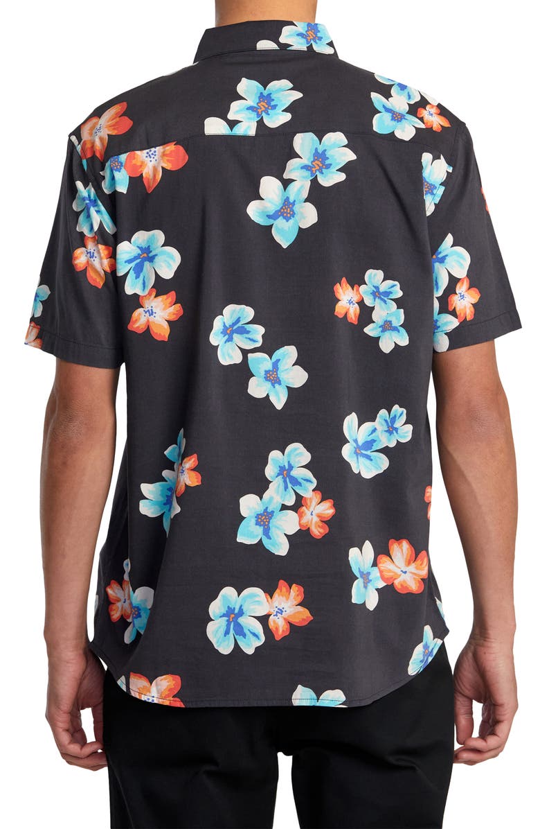 RVCA Anytime Short Sleeve Button-Up Shirt, Alternate, color,