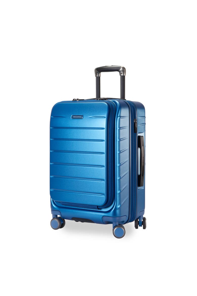Santa Rosa Hardside Expandable 2 Piece Set 20" Front Access Carry On & 24" Checked Spinner, Alternate, color, Brilliant Blue