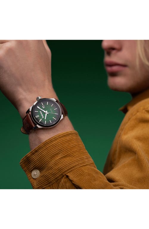 Timberland Henniker Ii Leather Strap Watch, 44mm In Dark Brown